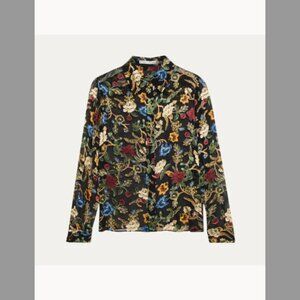 Alice + Olivia NWT Tapestry Trails Willa Placket Top (ORIG.$445) w/tax (Size XS)